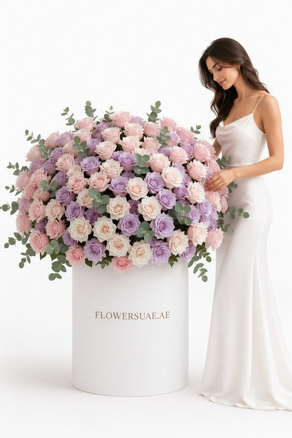 Pastel Symphony Giant Rose Box