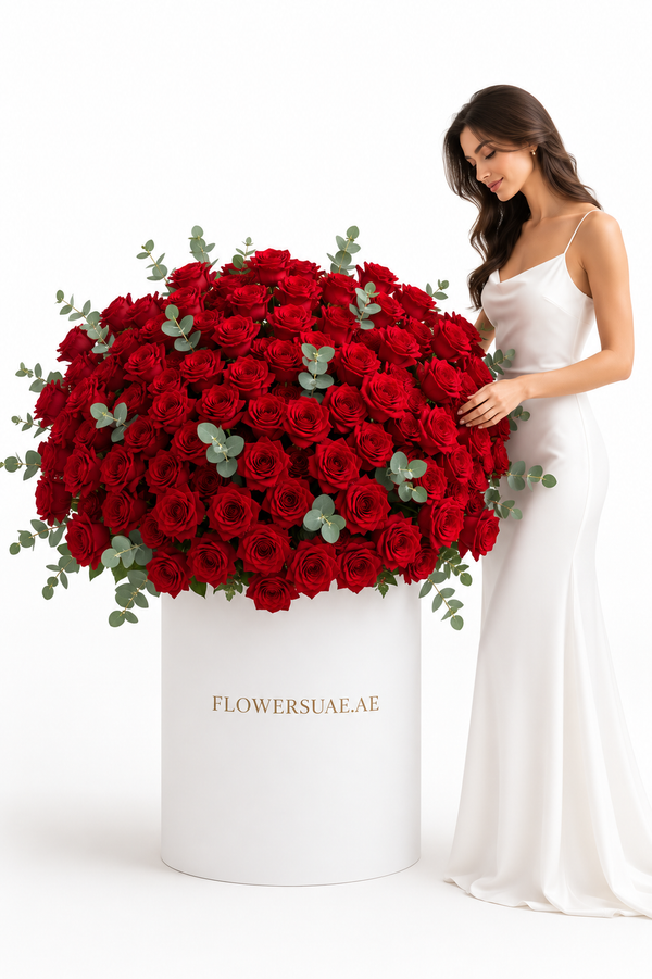 Crimson Majesty Giant Rose Box