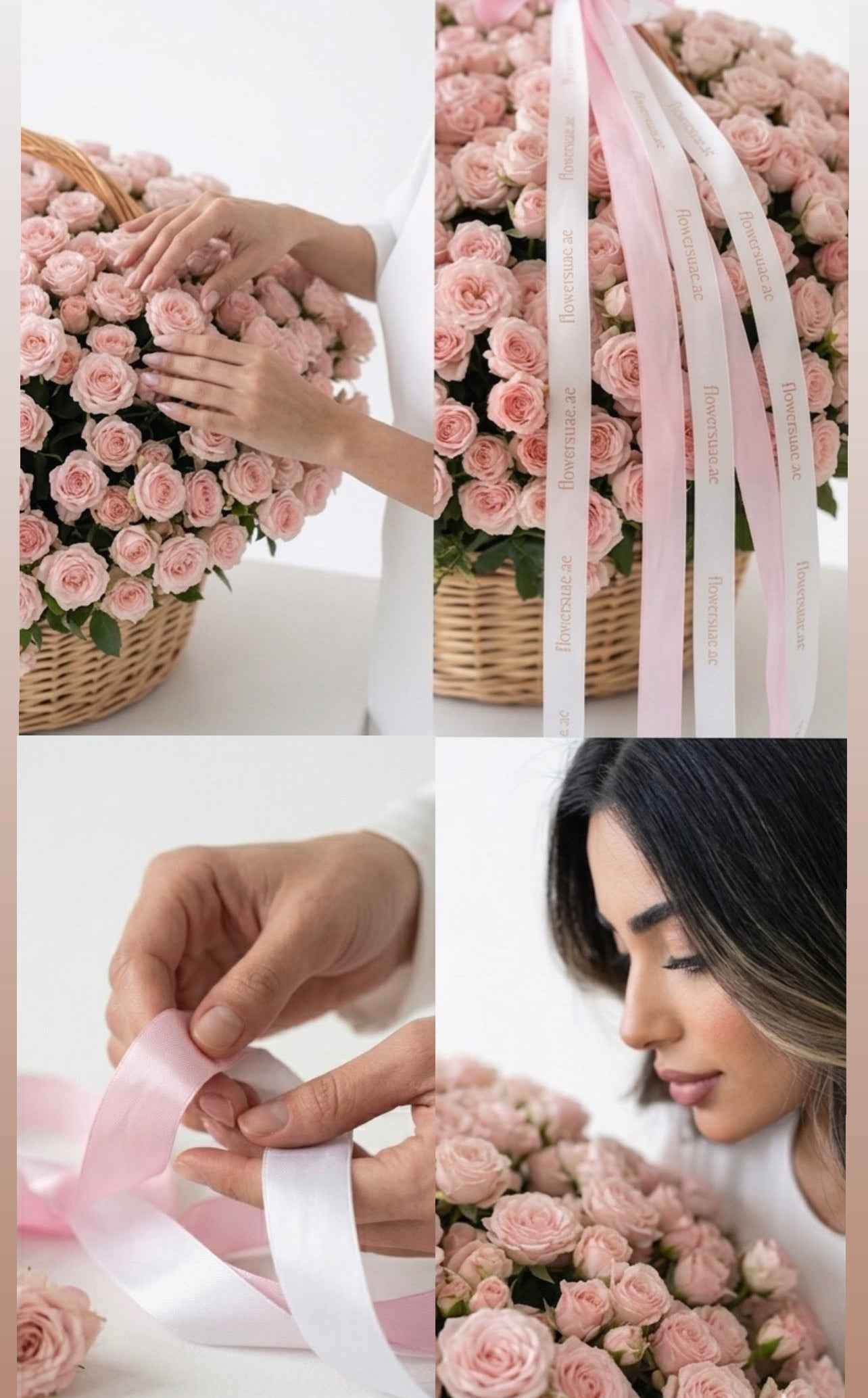 Spray roses basket