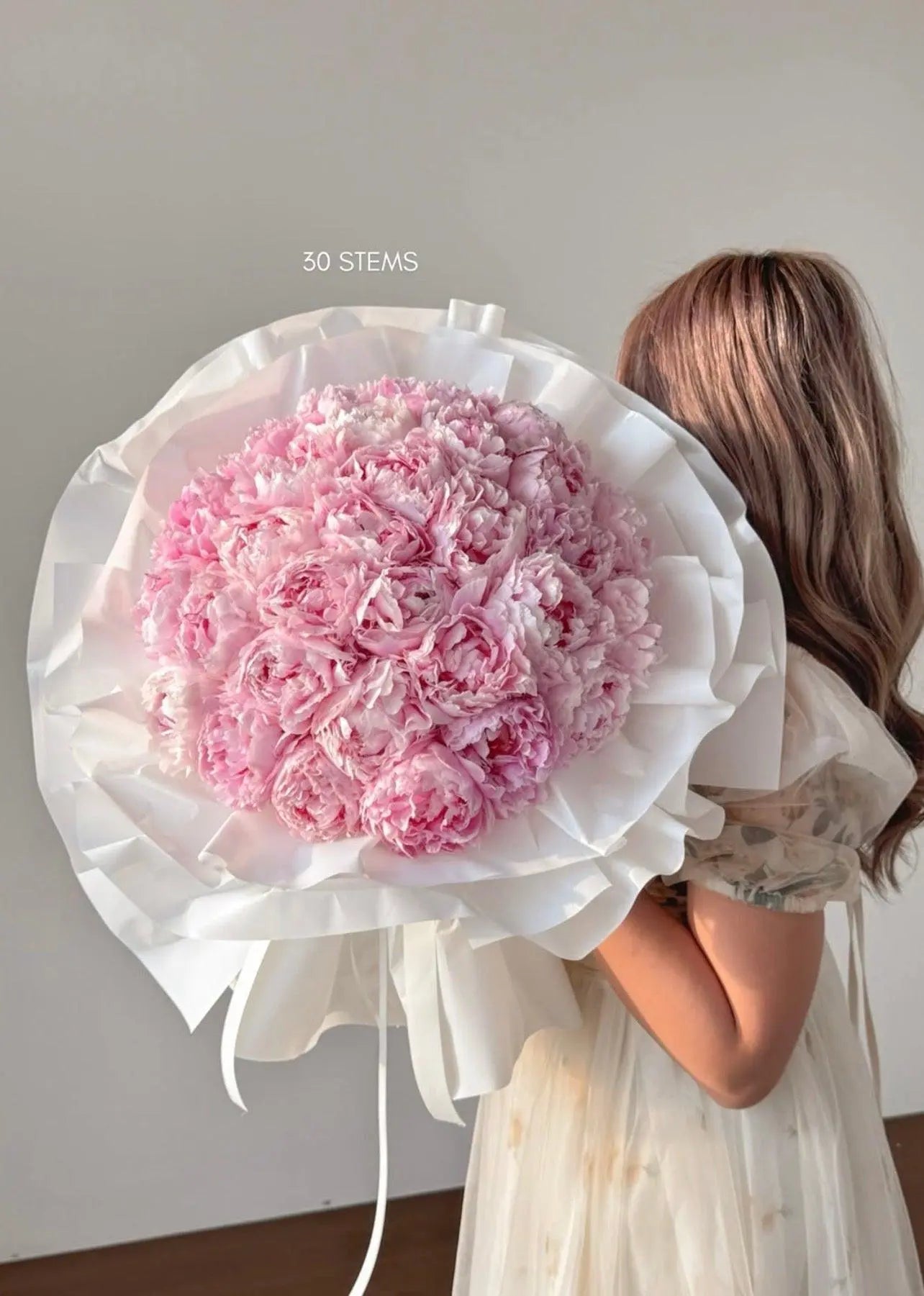 Luxury Pink Peony Bouquet – Customizable Stem Counts.