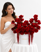 Crimson Cascade Luxury Rose Box