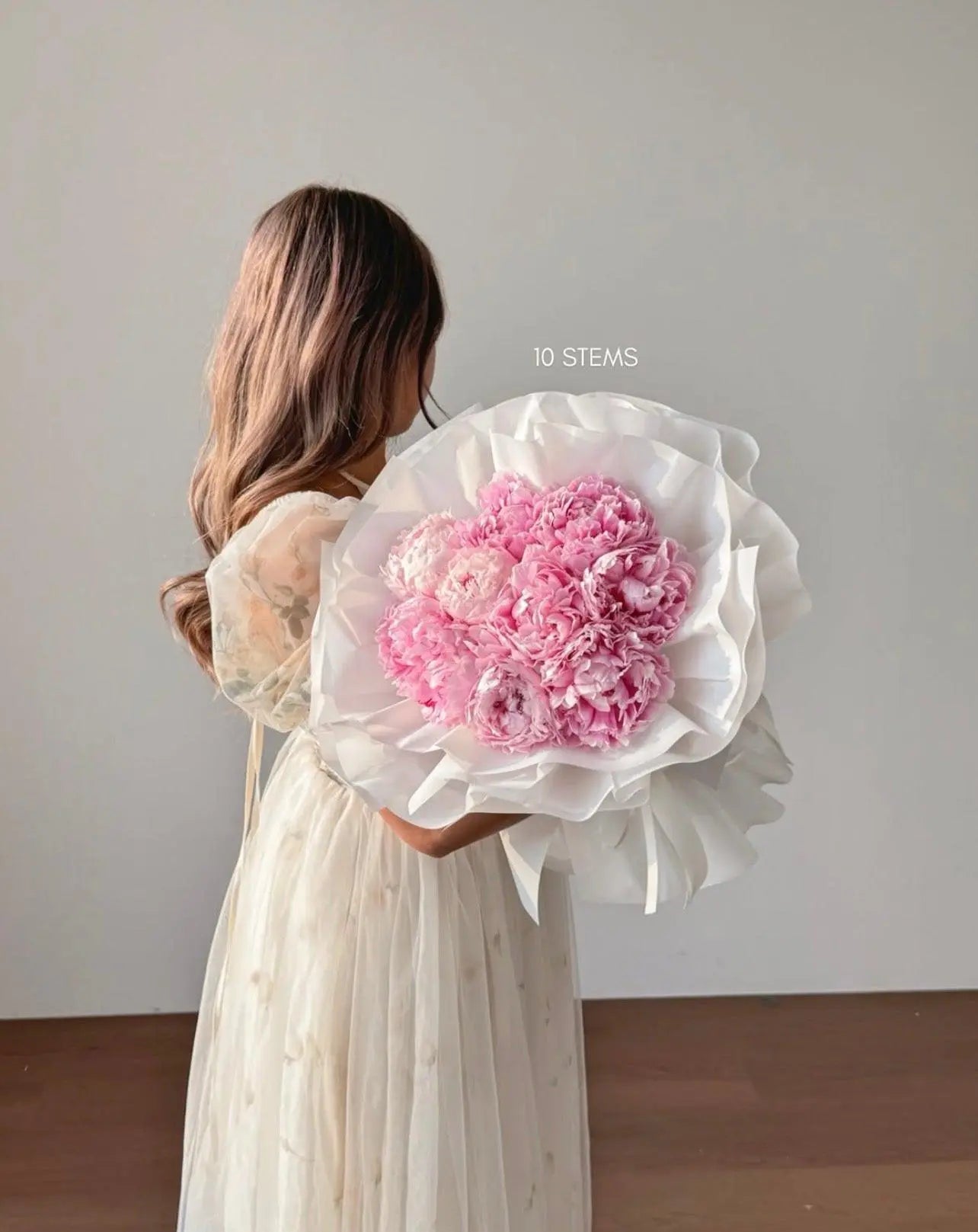 Luxury Pink Peony Bouquet – Customizable Stem Counts.