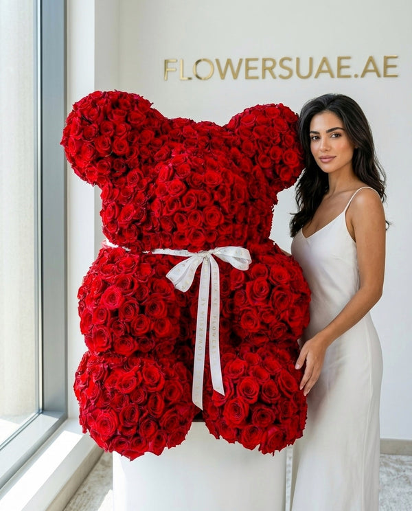 Luxury premium Red Roses Teddy Bear.