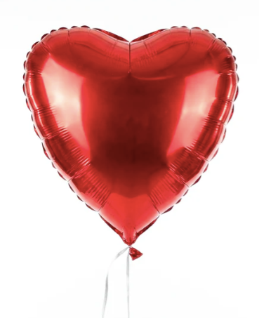 Red heart ballon